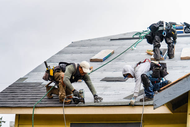 Professional Roofing technician working in Burnsville, NC